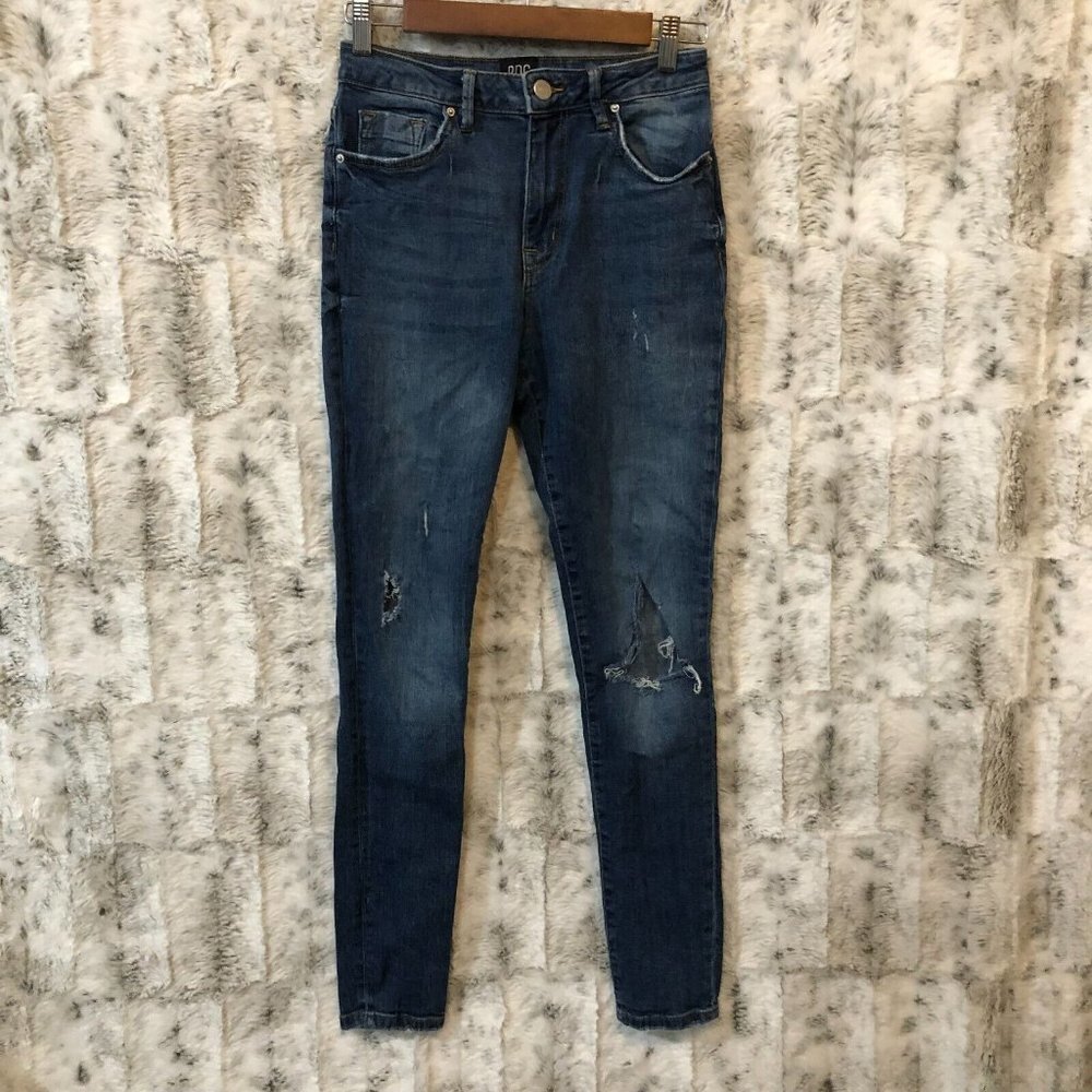 BDG Urban Outfitters Twig High Rise Skinny Jeans Women's Size 27 Blue Distressed